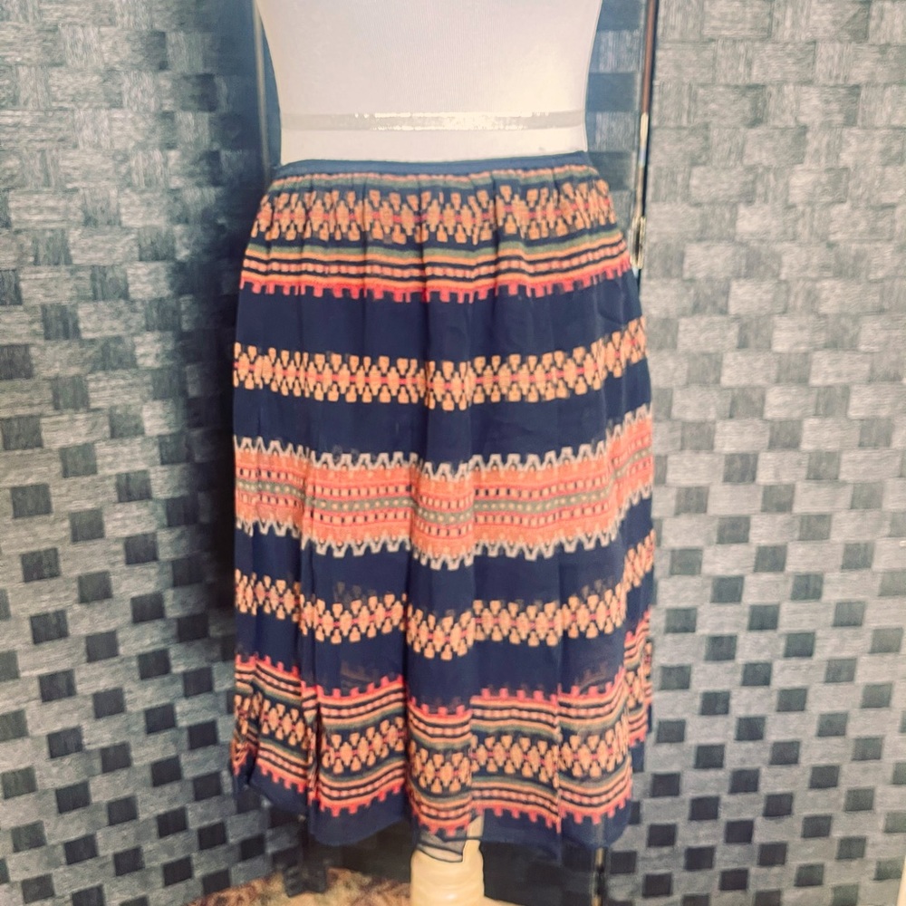Linda Allard Ellen Tracy Silk Skirt